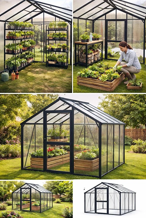 GARDEN GREENHOUSE, KIŞ BAHÇESİ, BAHÇE SERASI ( 228X307X230)